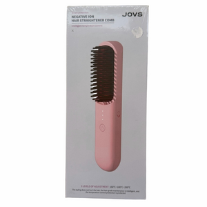 JOVS Negative Ion Hair Straightener Comb Cordless Tool Travel Portable NEW Box